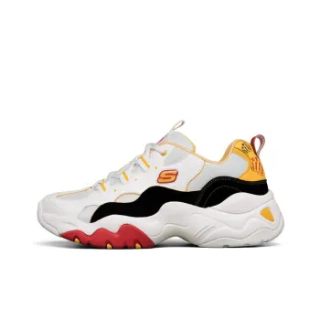 One Punch Man x Skechers D'LITES 3.0 3.0 Low-Top Casual Shoes Men's White Black Yellow