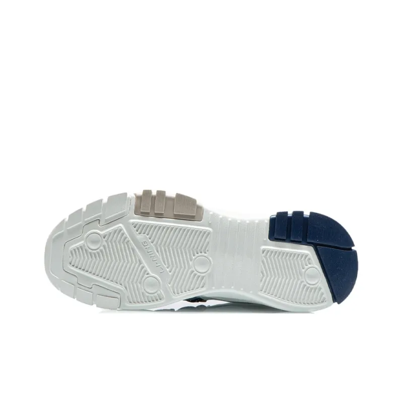 LiNing Reverse Fantasy Cushioned Slip-Resistant Low-Top Sports Casual Shoes Men's Gray Blue-4