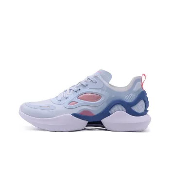 LiNing Comet Breathable, Abrasion Resistant, Lightweight, And Balanced Low Top Casual Shoes Women's Folk Blue