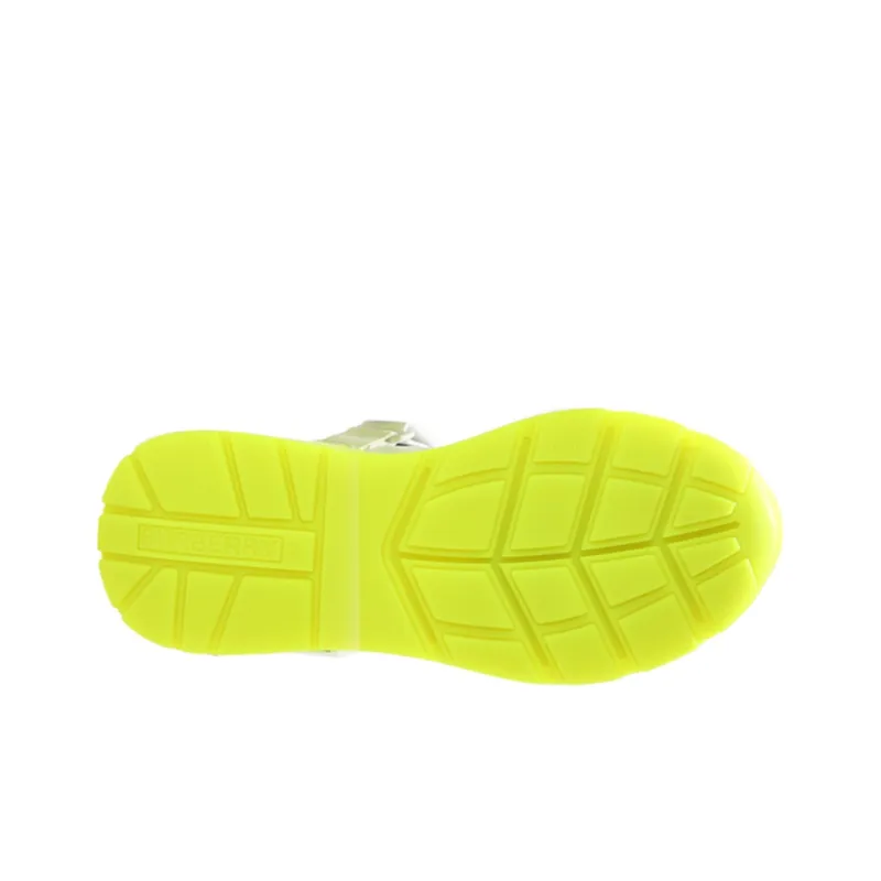 Burberry Women's Ronnie Sneaker 'Optic White Neon Green' Women's-5