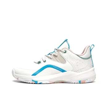 XTEP Rotating Impact Anti Slip Wear Resistant Breathable Lightweight Low Top Sports Casual Shoes Men's White Blue