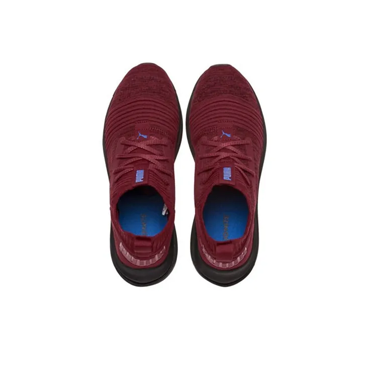 PUMA Ignite Limitless Sr Evoknit Low Top Running Shoes Red-1