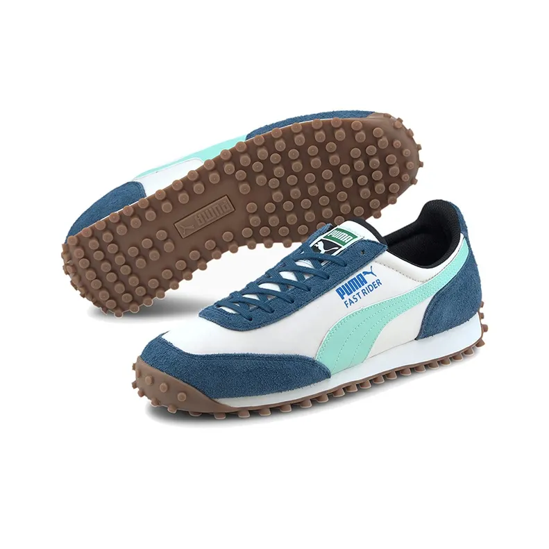Puma Fast Rider White Dark Denim-2