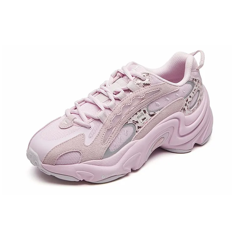 FILA PANTERA Cushioning Anti Slip Wear Resistant Breathability Low Top Casual Shoes Women's Snow Lilac-1