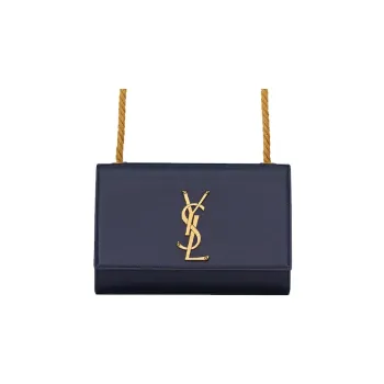 SAINT LAURENT KATE Calfskin Chain Bag Crossbody Bag Shoulder Bag Women's Blue