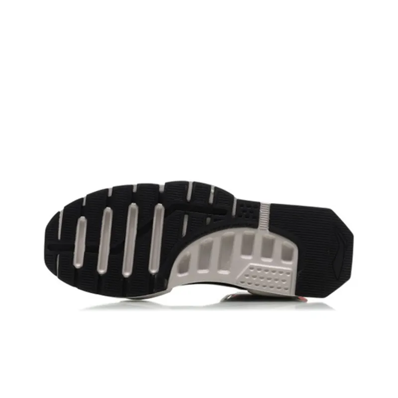 LiNing Reburn Slip Resistant And Abrasion Resistant Coverage High Top Sports Casual Shoes Men's Black Red-3