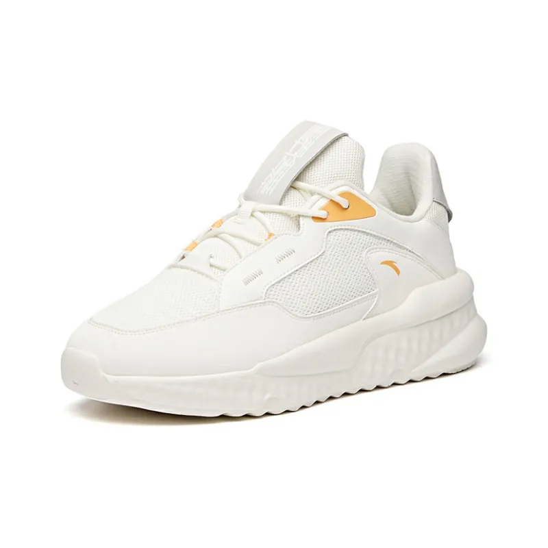 Anta Shock Absorbers Slip Resistant, Abrasion Resistant, Breathable Low Top Casual Shoes Men's Orange White-1