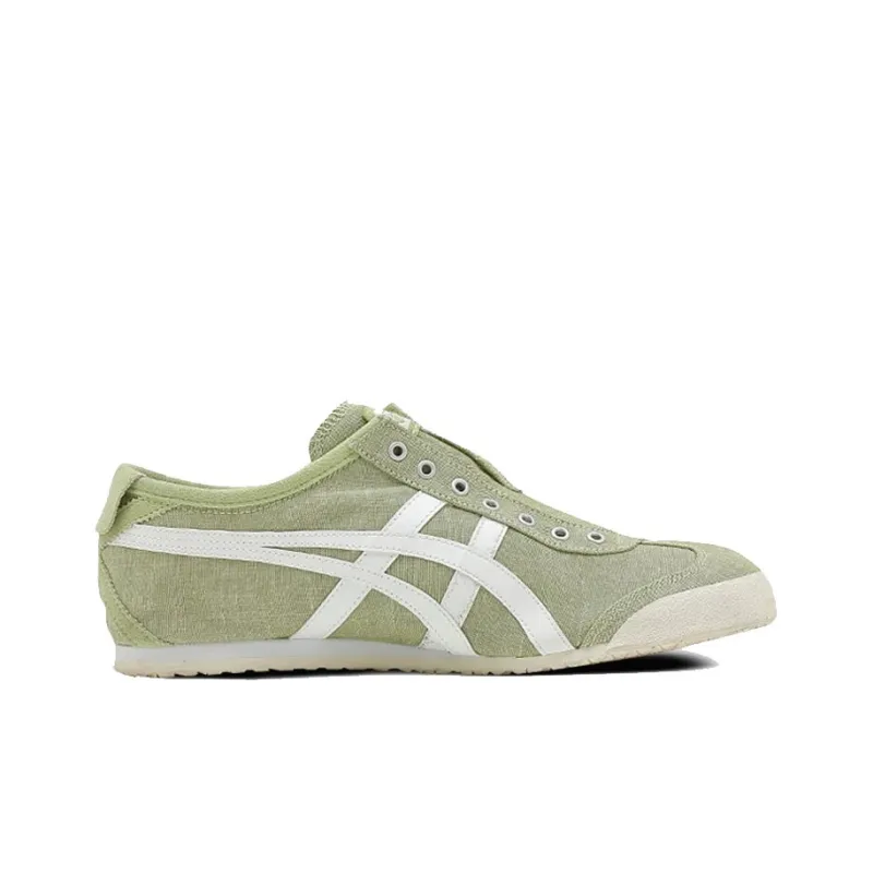 Onitsuka Tiger MEXICO 66 Cushioning Anti-Slip And Wear-Resistant Low-Top Casual Shoes Unisex Green White-1