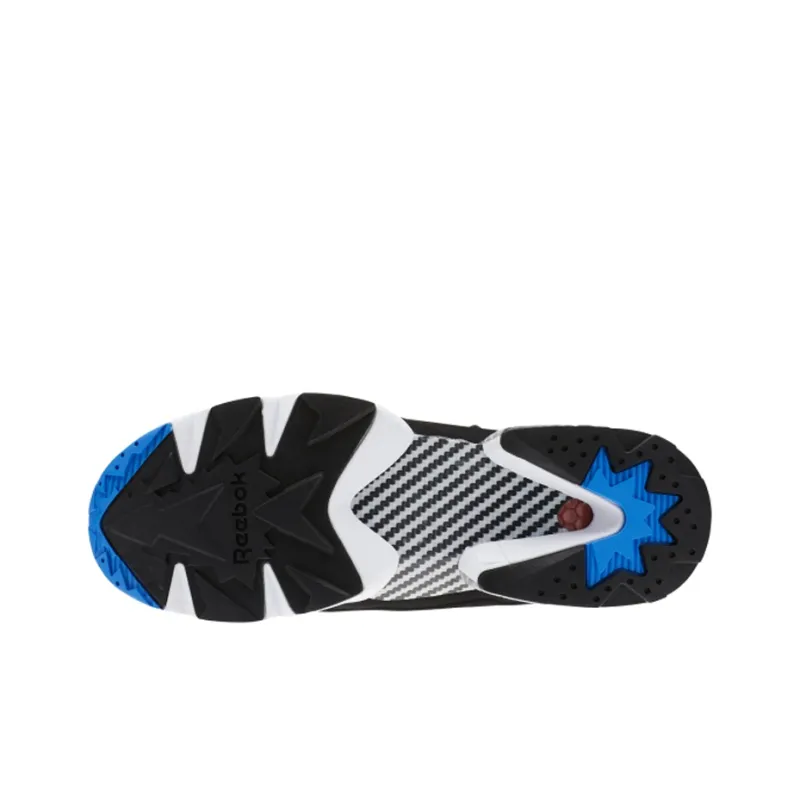 Reebok Instapump Fury Slip Resistant Shock Absorbers High Top Casual Shoes Unisex Black Blue-3