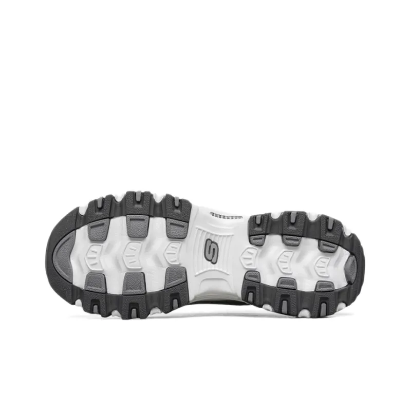 Skechers D Lites 1.0 Running Shoes Grey/White Women's-4