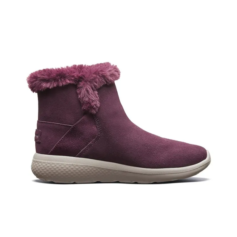 Skechers ON THE GO Cushioning Anti-Slip Wear-Resistant Breathability High-Top Casual Shoes Women's Chocolate-1