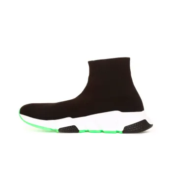 Balenciaga Speed Trainer 'Black White Green' Women's