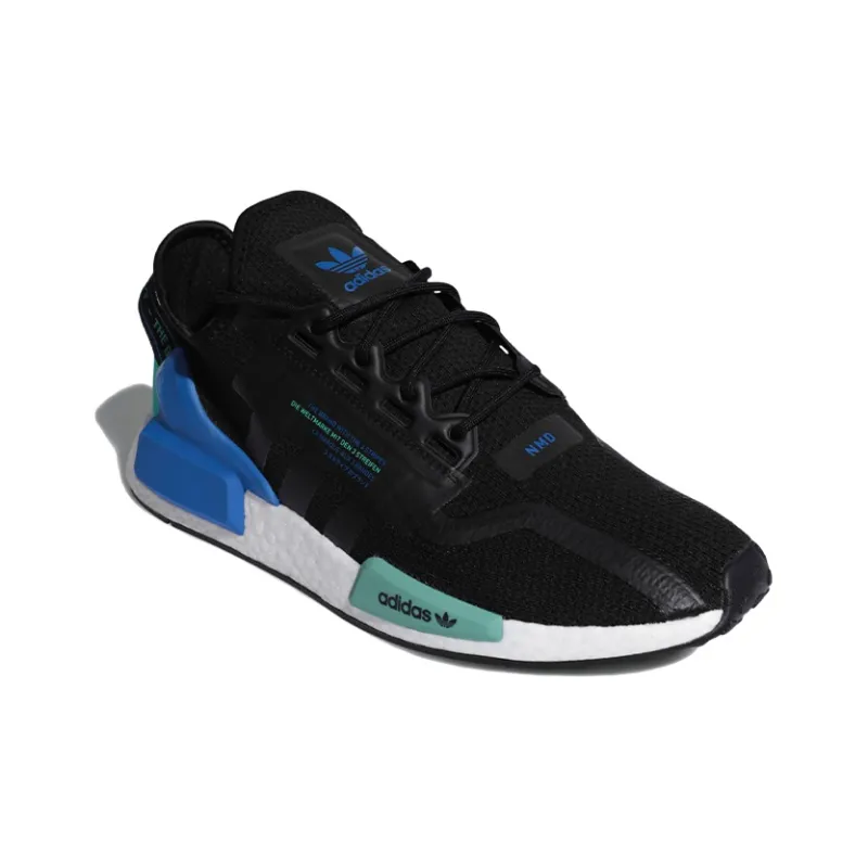 Adidas Originals Nmd R1 V2 Black Cyan-2