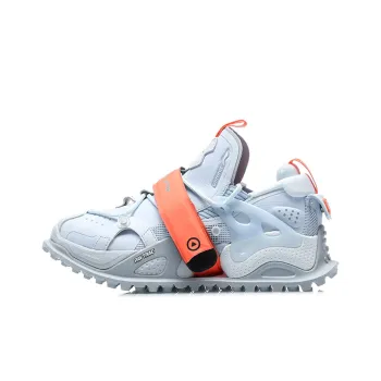 LiNing Pan Gu Shock Absorbers Slip Resistant, Abrasion Resistant, Breathable Low Top Casual Shoes Women's Illusion Blue