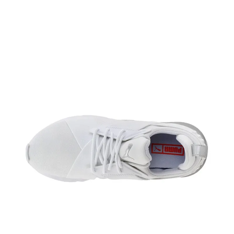 PUMA Muse Perf Lace Low Top Sneakers White Women's-2