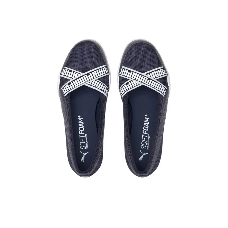 PUMA Ballerina P Slip-Resistant Low-Top Casual Shoes Women's Blue-3