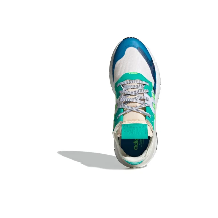 Adidas Originals Nite Jogger 'White Green Blue'-4