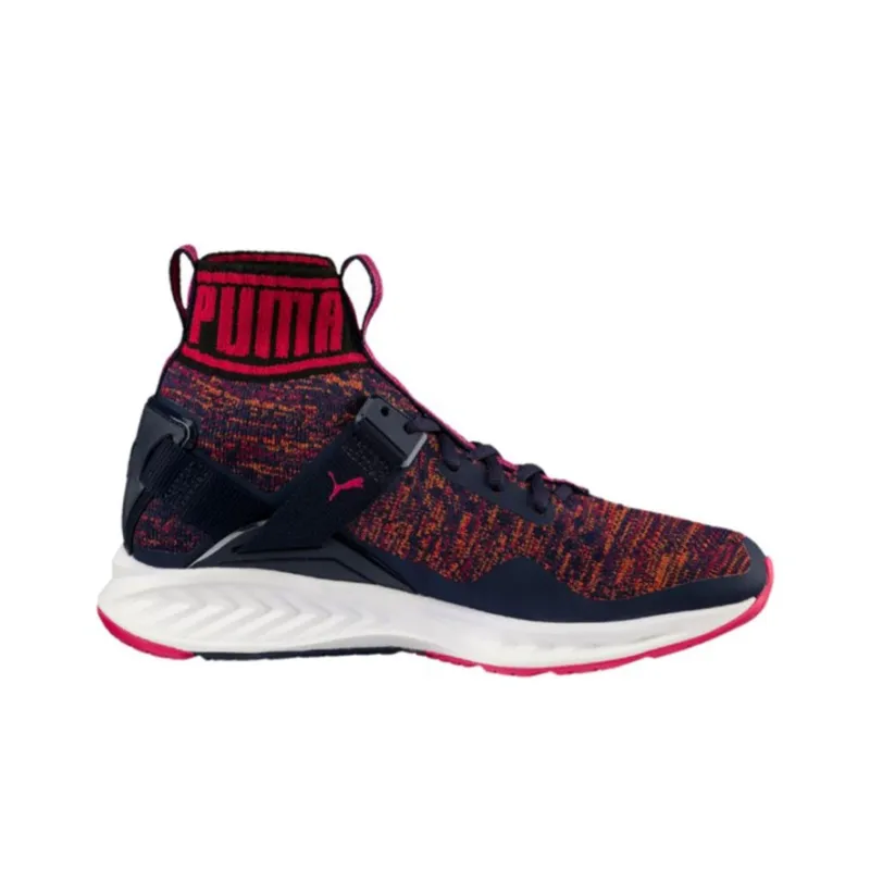 PUMA IGNITE Anti-Slip Wear-Resistant Breathable Lightweight High-Top Casual Shoes Women's Red Black-1