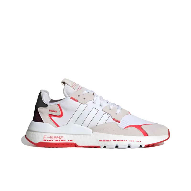 Adidas Originals Nite Jogger 'White Black Grey Red'-1
