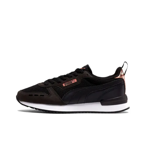 PUMA R78 Metallic Casual Shoes Women's Low-Top Black/Gold