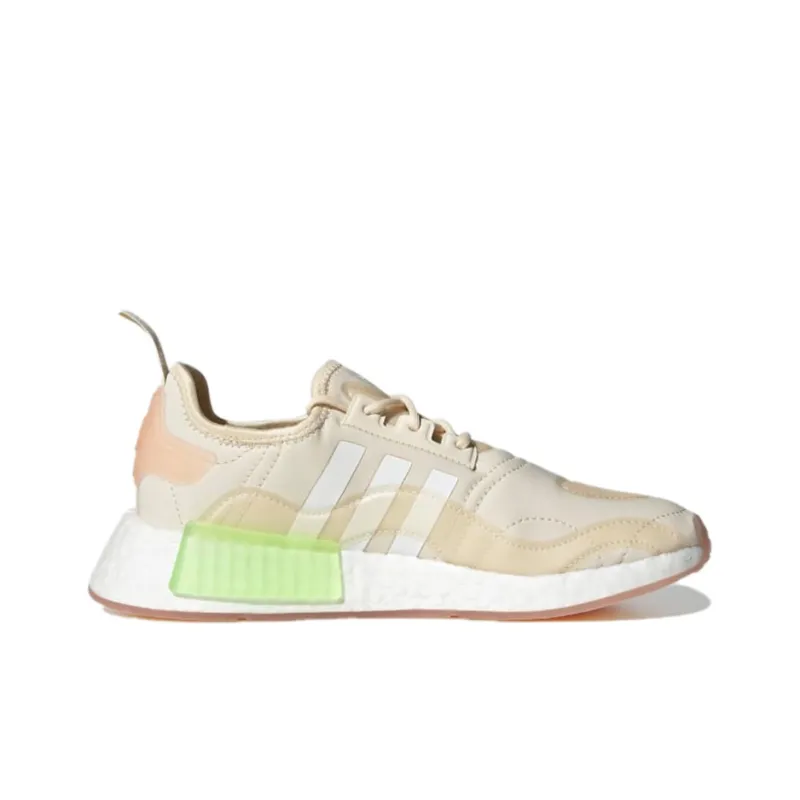 Adidas Nmd R1 Wonder White Signal Green Women's-1