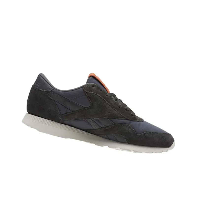 Reebok Classic Nylon Casual Shoes Men Low-Top Blue Green-3