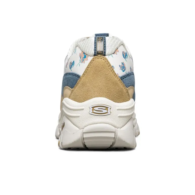 Skechers Energy White/Yellow/Blue Women's-3