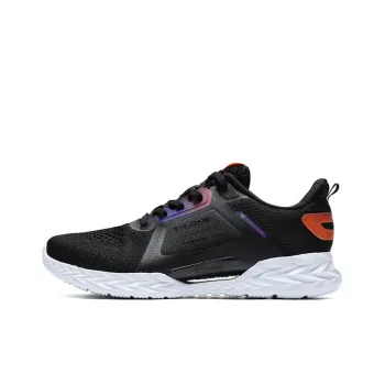 361° QU!KFOAM Anti Slip Wear Resistant Low Top Sports Casual Shoes Black Orange