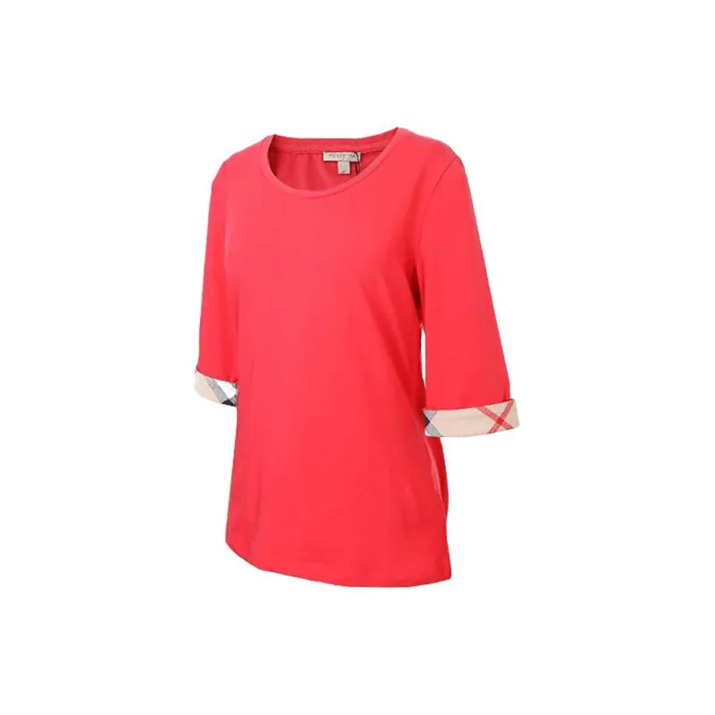 Burberry T Shirts Women's Red-2