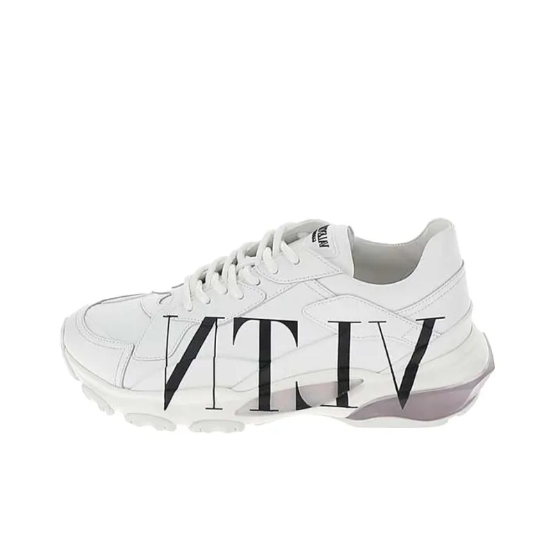 Valentino Bounce Anti Slip Wear Resistant Low Top Casual Shoes Men's White-0