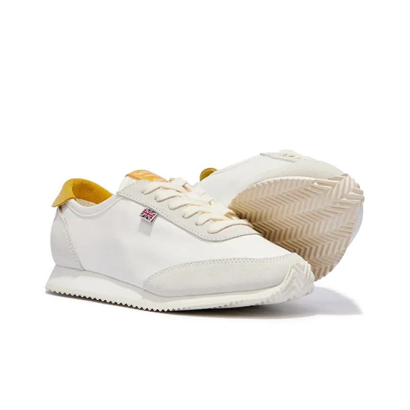 Norman Walsh Cushioning Slip Resistant Low Top Casual Shoes Unisex White Yellow-3