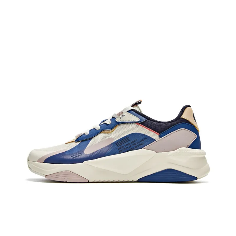 361° Casual Shoes Men Low-Top Beige/Blue-0