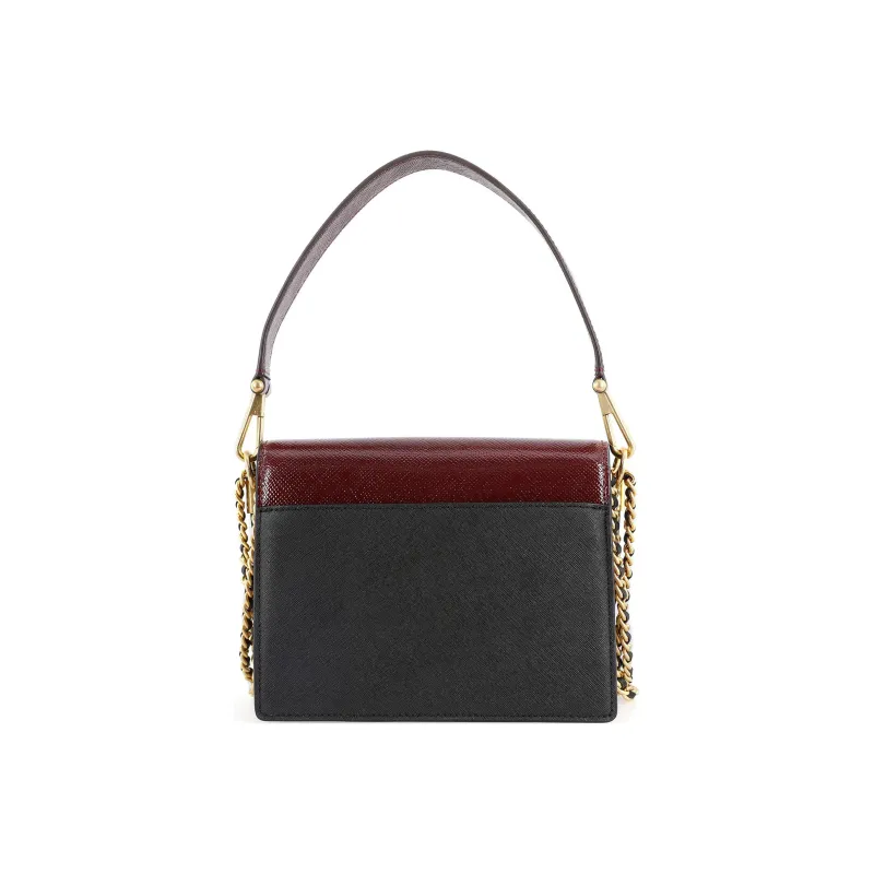 TORY BURCH Robinson Cow Leather Crossbody One Shoulder Handbag Medium Size Women's Burgundy-2