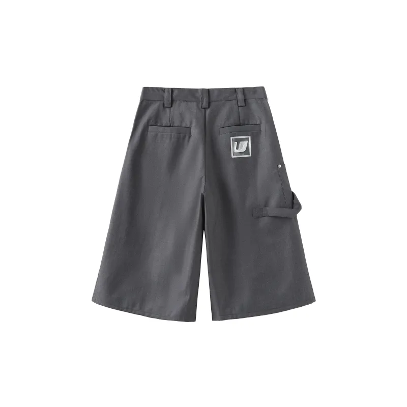 Umamiism Casual Shorts Unisex Gray-1