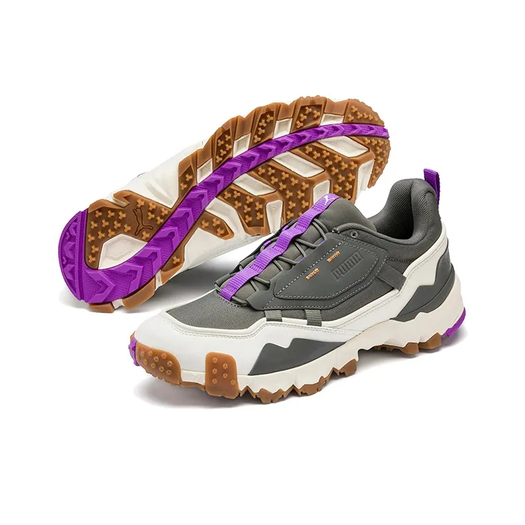 PUMA Trailfo Overland MTS Cushioned Slip-Resistant Lightweight Low-Top Athletic Shoes Women's Army Green Khaki Purple-4