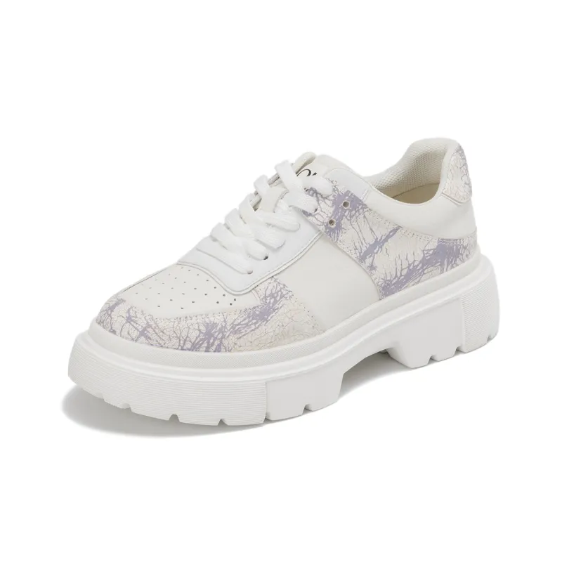 AOKANG Platform Shoes Women's White-1