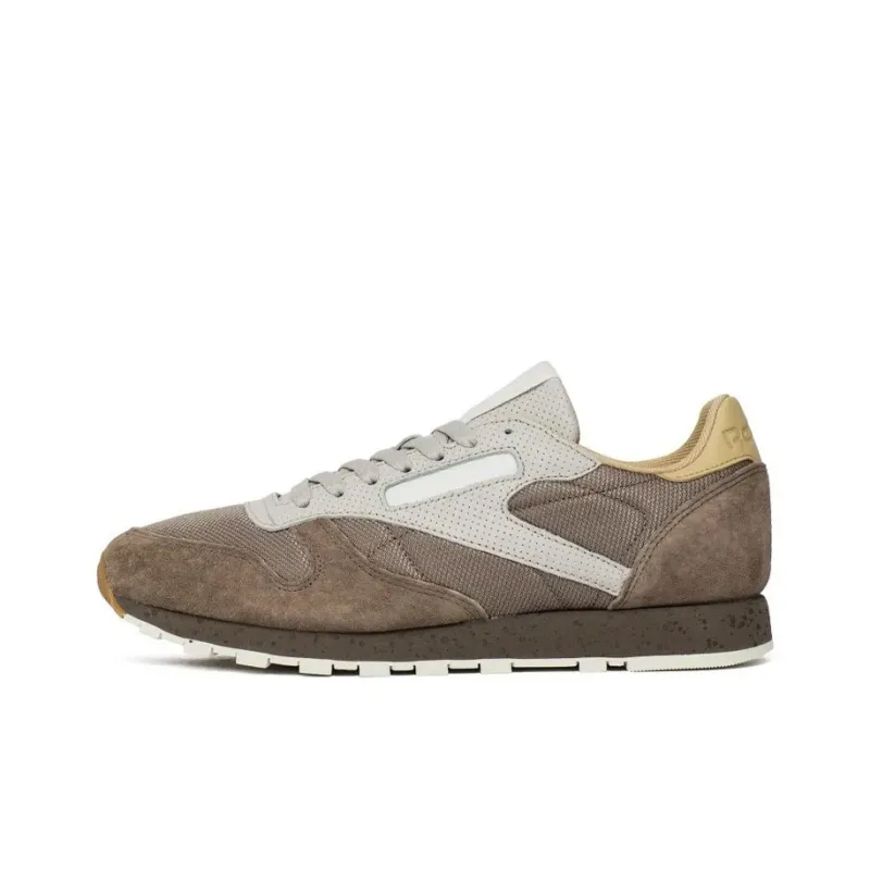 Reebok Classic Leather Speckle Low-Top Casual Shoes Men's Gray-0