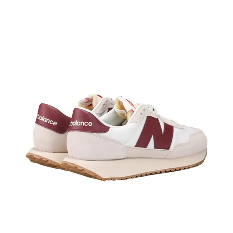 New Balance 237 White Burgundy-2