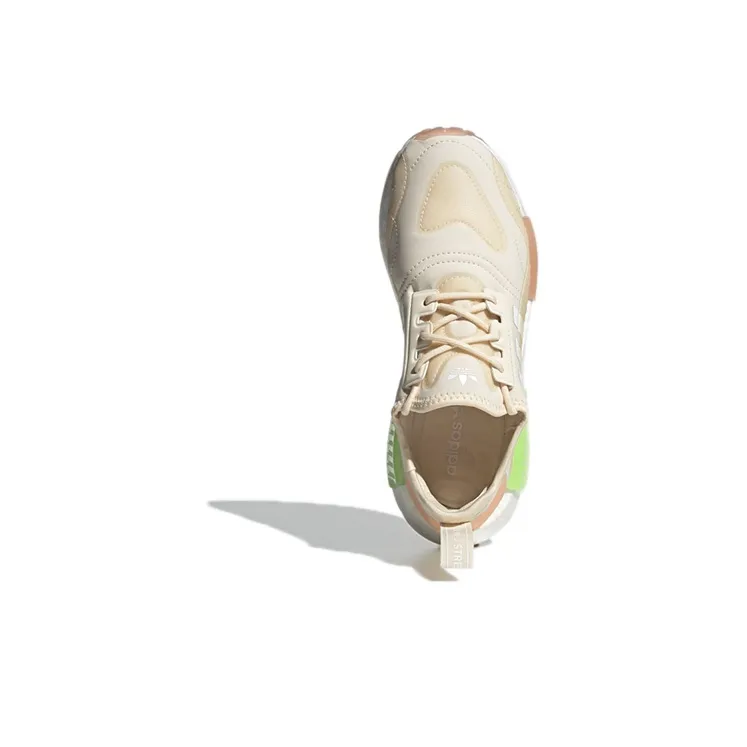 Adidas Nmd R1 Wonder White Signal Green Women's-4