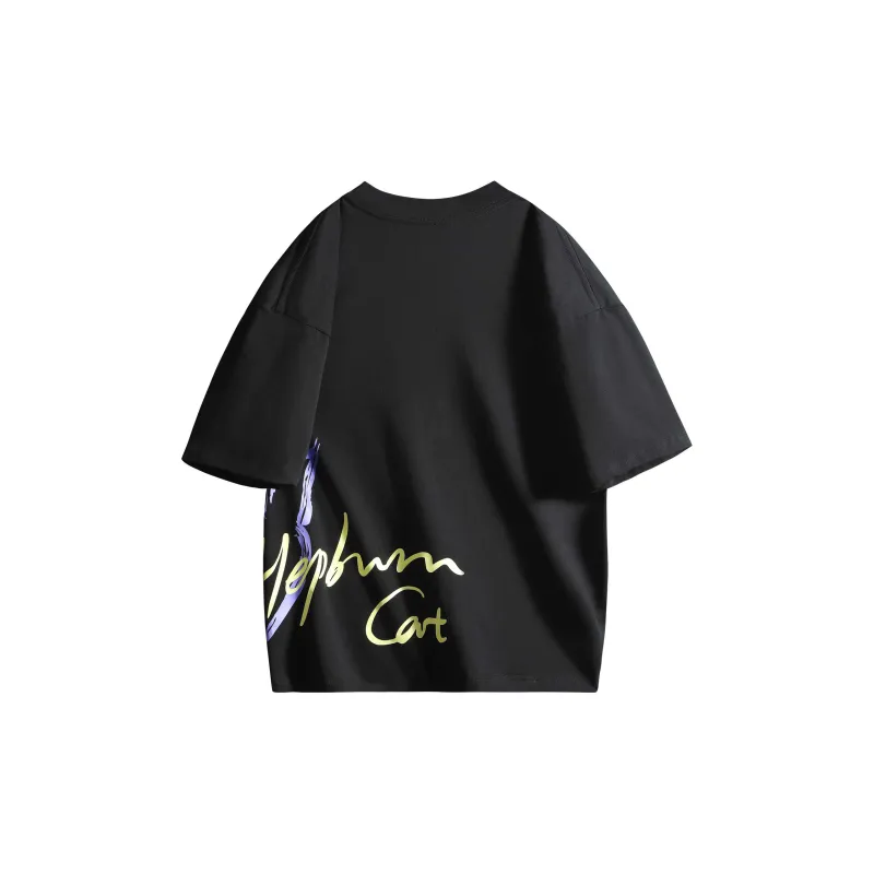 Hepburn Cat T Shirts Unisex-1