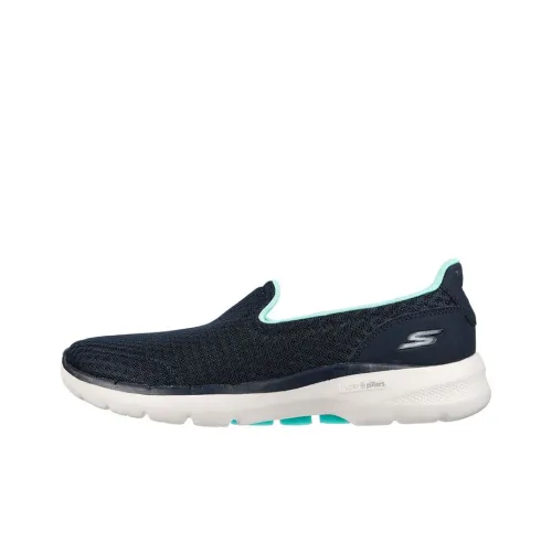 Skechers Go Walk 6 Casual Shoes Women's Low-Top Blue/Mint Green