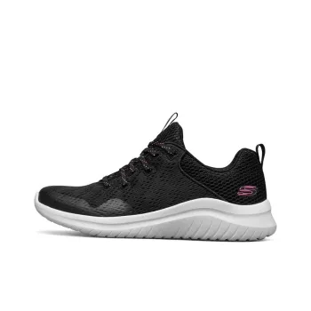 Skechers Ultra Flex 2.0 Low Top Running Shoes Black/White Women's