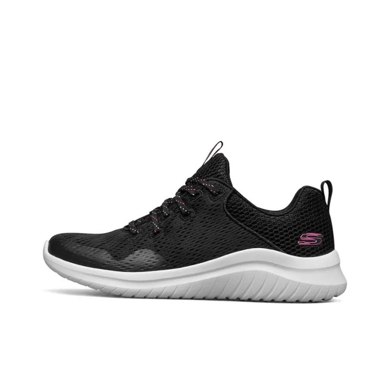 Skechers Ultra Flex 2.0 Low Top Running Shoes Black/White Women's-0