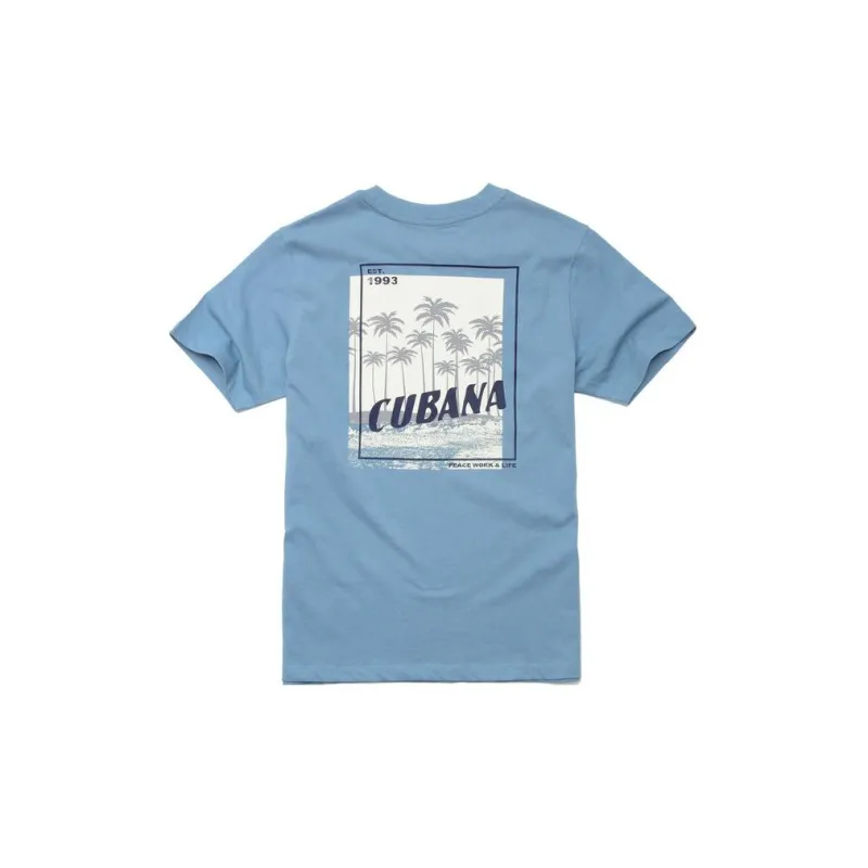 AKCLUB Short Sleeved T Shirts Men's Light Gray Blue-1