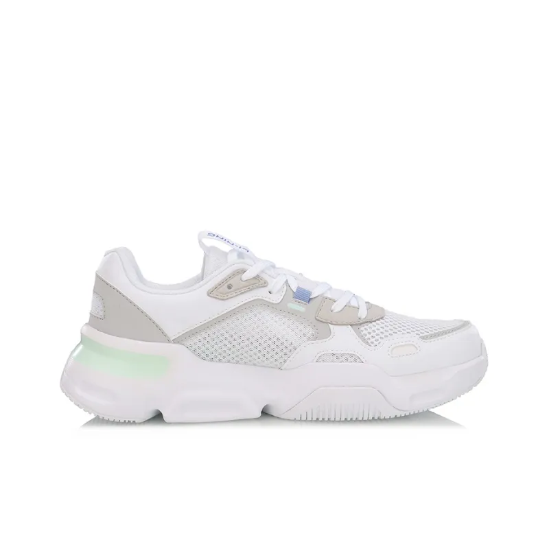 LINING Mark Casual Shoes Women's Low Top White/Blue-1