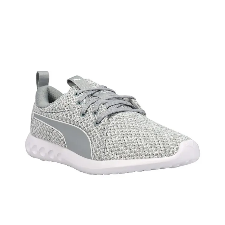 PUMA Carson 2 Knit Lace Up Sneakers Slip-Resistant Support Balance Low-Top Casual Shoes Women's Gray-2