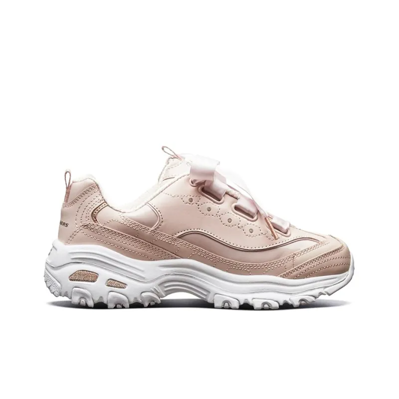 Skechers D'LITES Cushioned Breathable Slip-Resistant Low-Top Casual Shoes Women's Light Pink-1