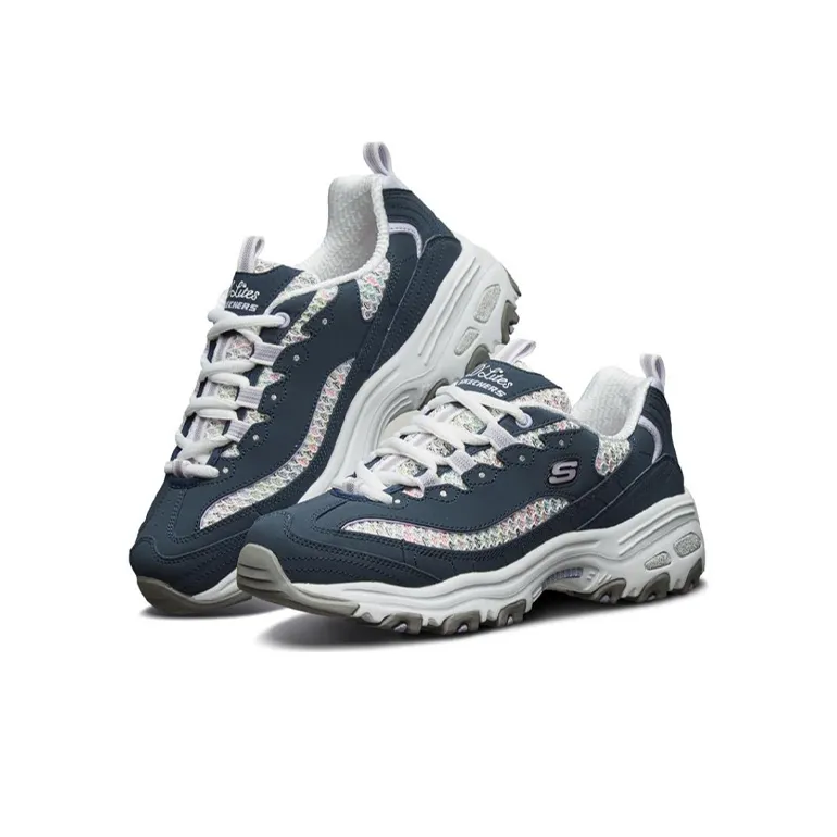 Skechers D'lites 1.0 Blue/White Women's-2