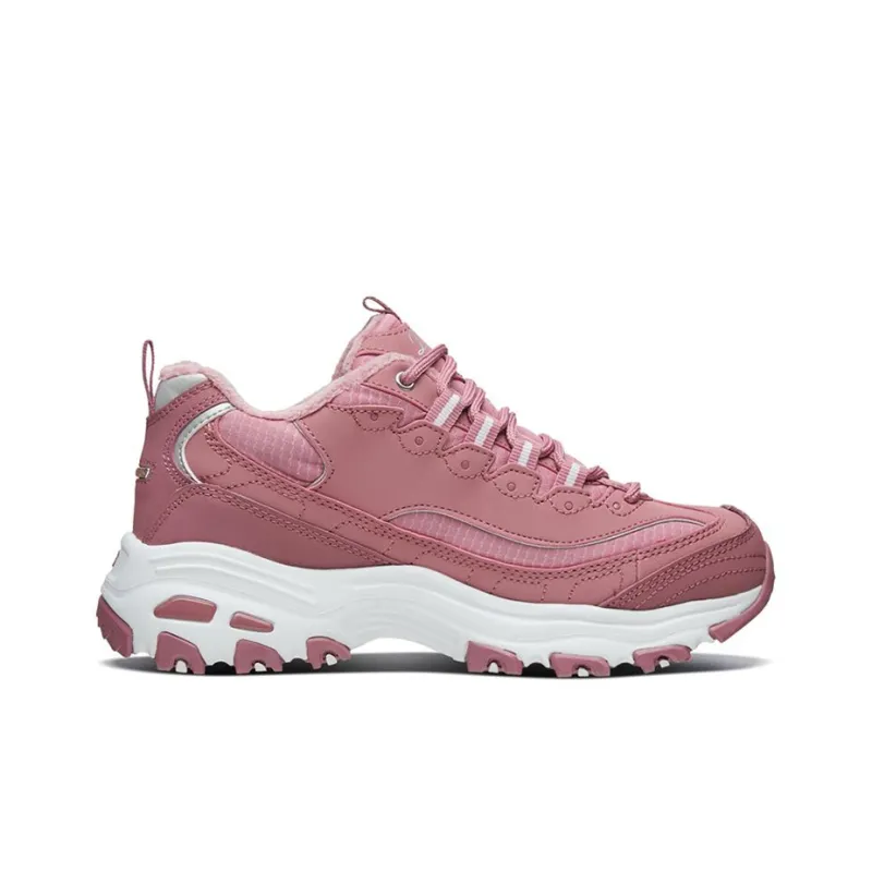 Skechers D Lites 1.0 Low Top Running Shoes Pink Women's-1