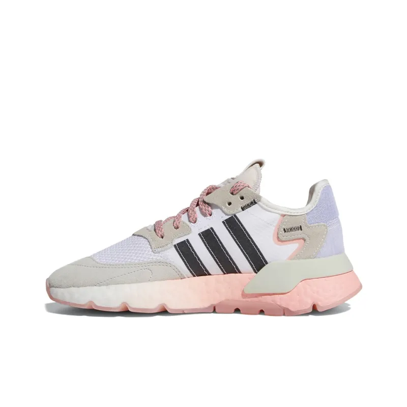 Adidas Originals Nite Jogger 'White Brown Pink' Women's-0